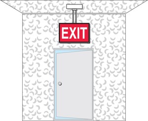 Swivel Pendant Mounts for Self-Luminous Exit Signs